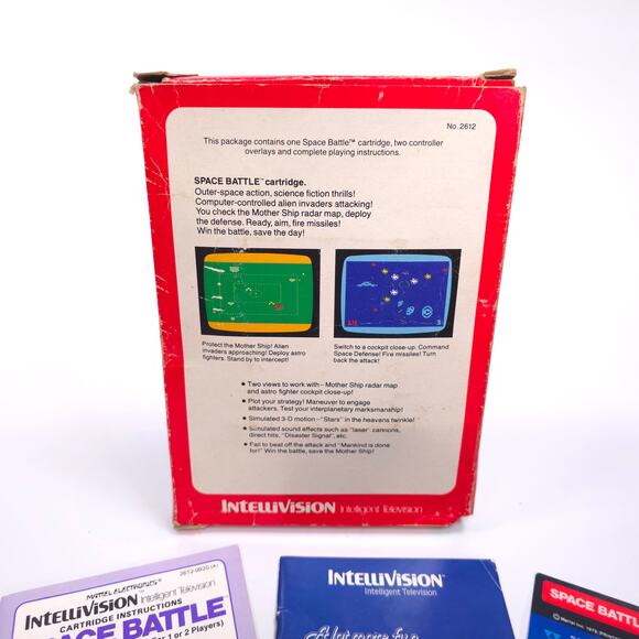 Mattel Intellivision Space Battle Video Game With Box and Inserts - Picture 2 of 3